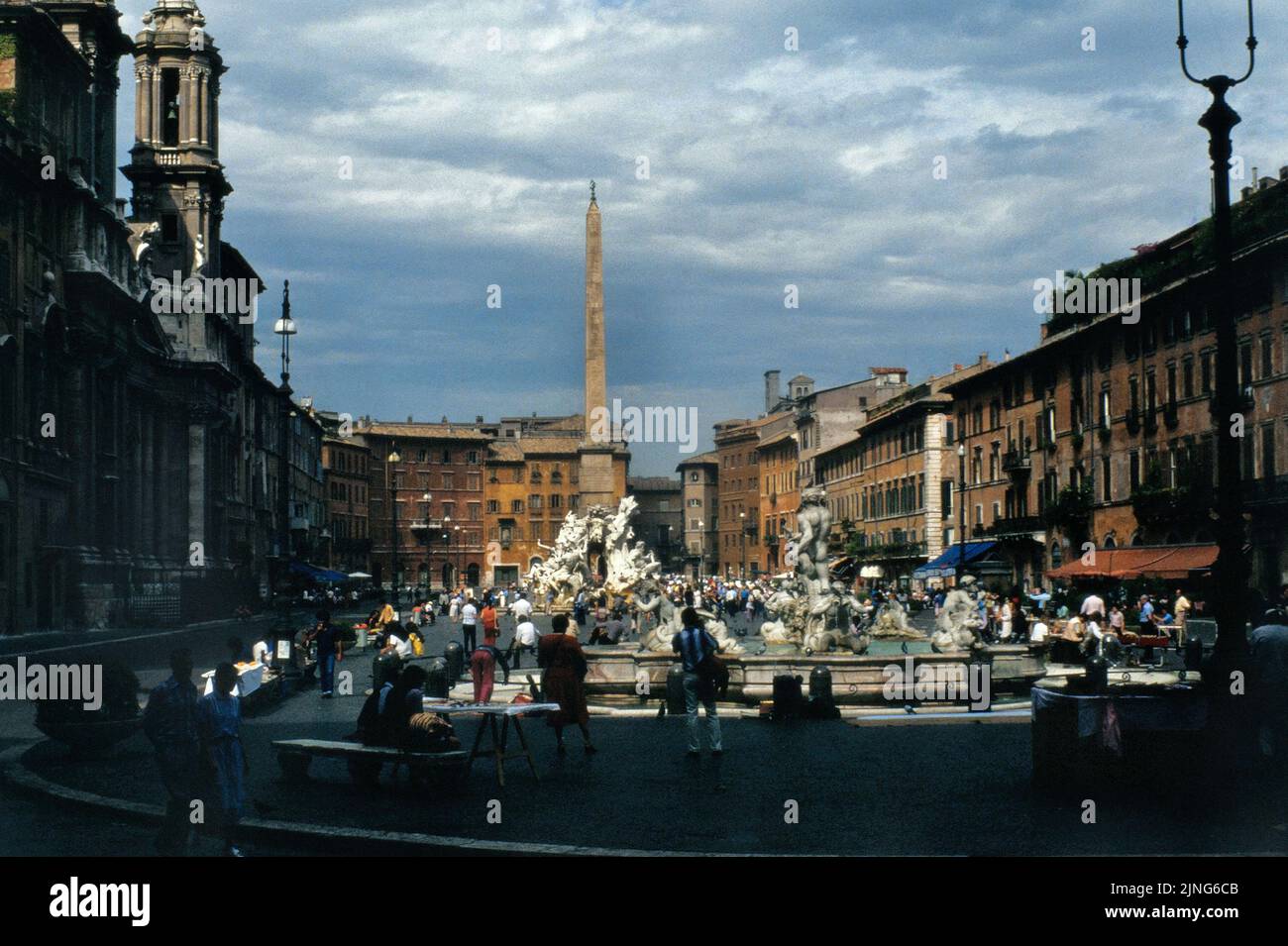 Rome, Piazza Navona. Stock Photo