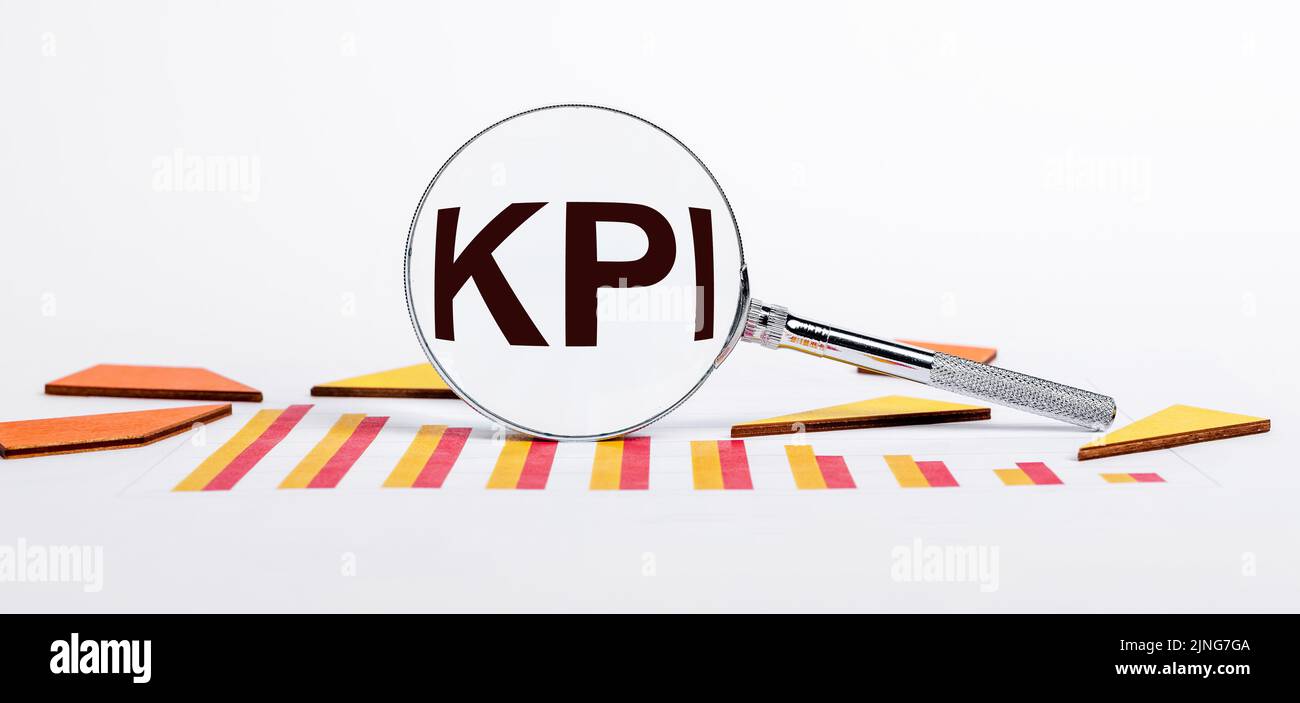 KPI Key Performance Indictor analyzing concept. High quality photo Stock Photo