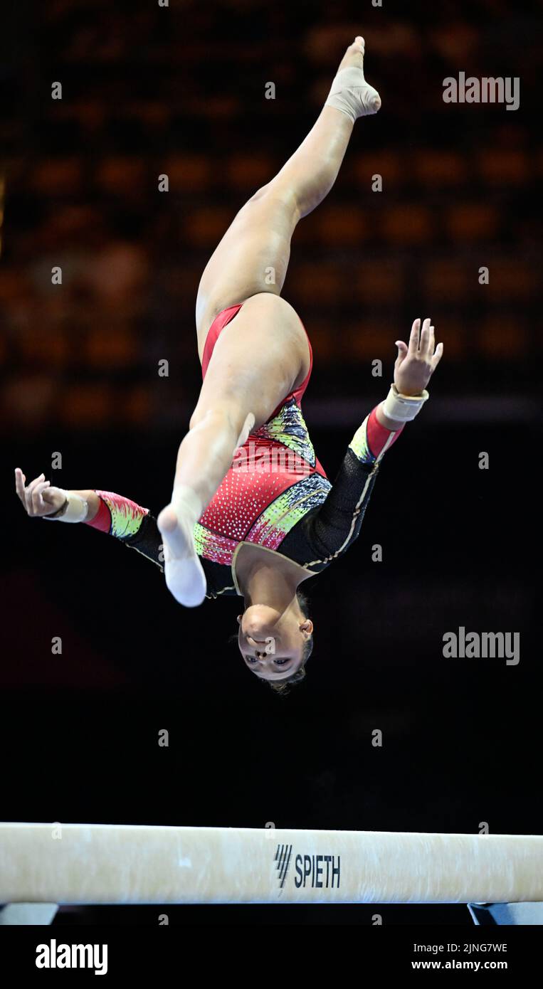 Munich, Germany. 11th Aug, 2022. Belgian gymnast Jutta Verkest pictured