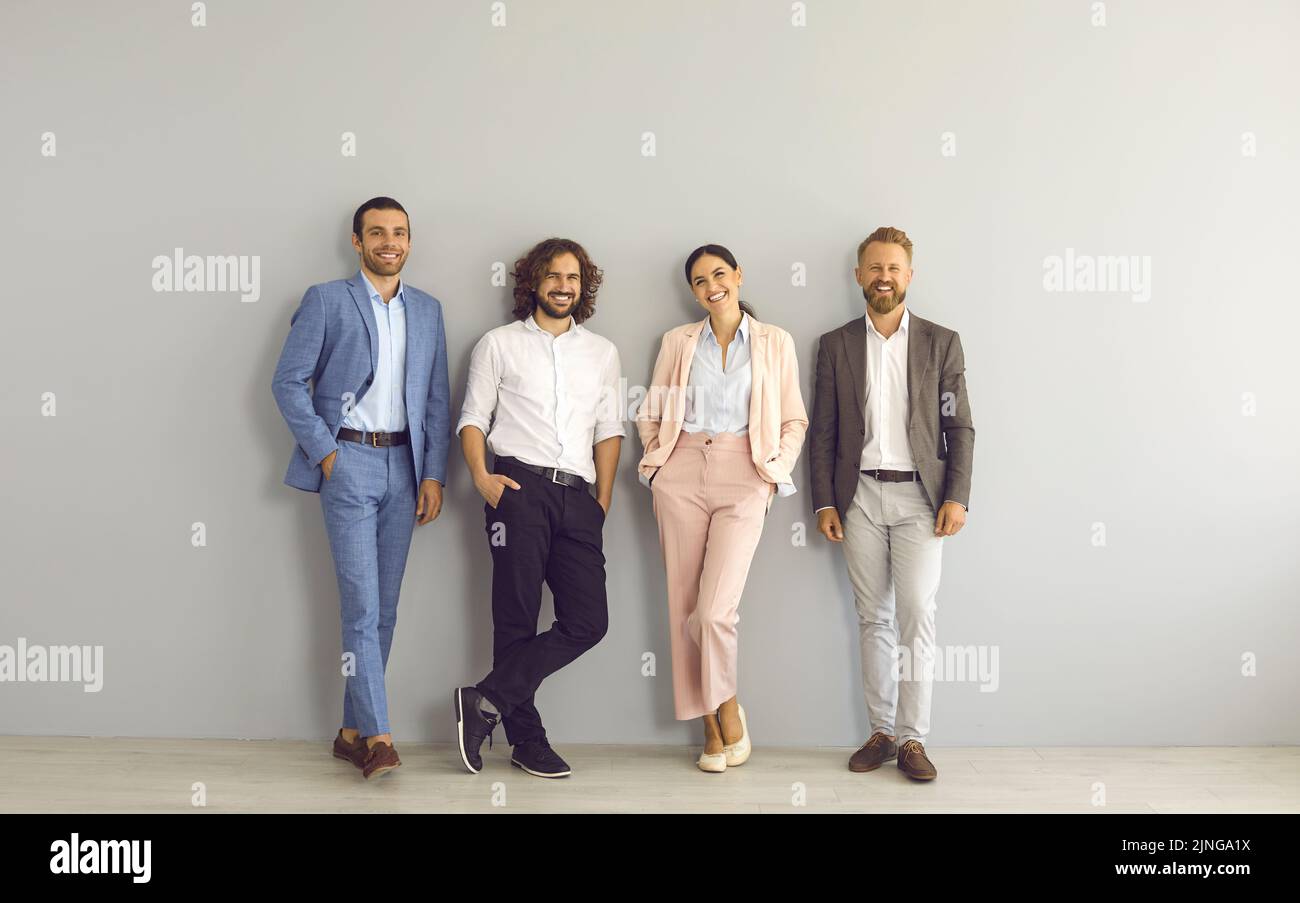 Portrait of smiling diverse businesspeople in office workplace Stock ...