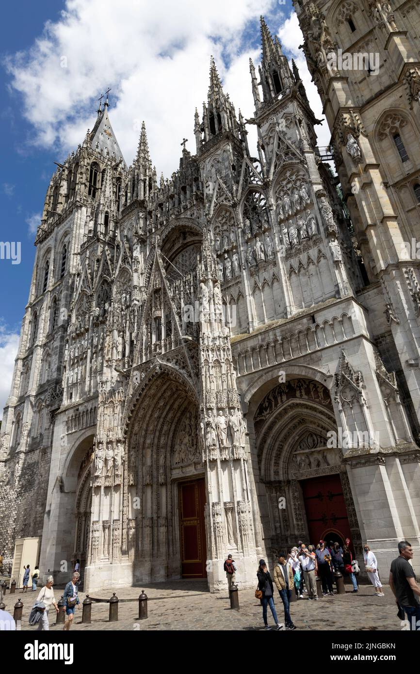 Cathedrale de Notre-Dame Rouen Stock Photo