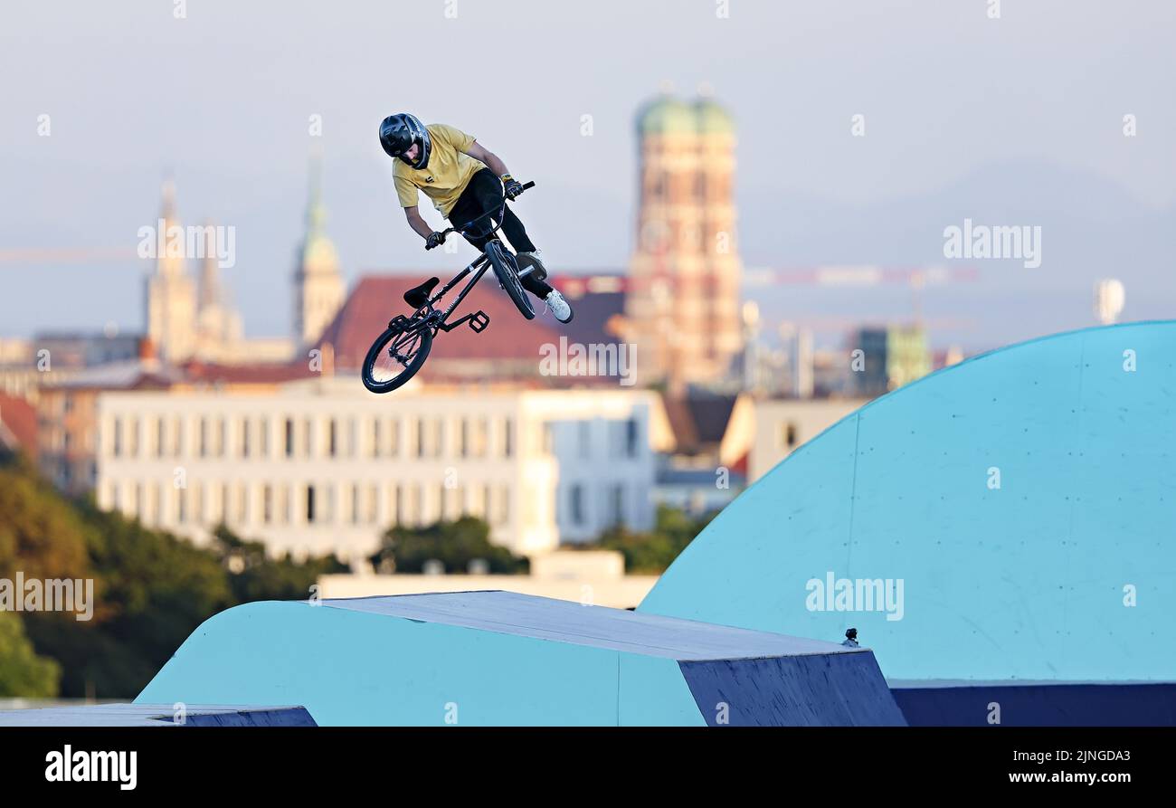 MUCHEN XXX in action during the BMX Freestyle event on the first day