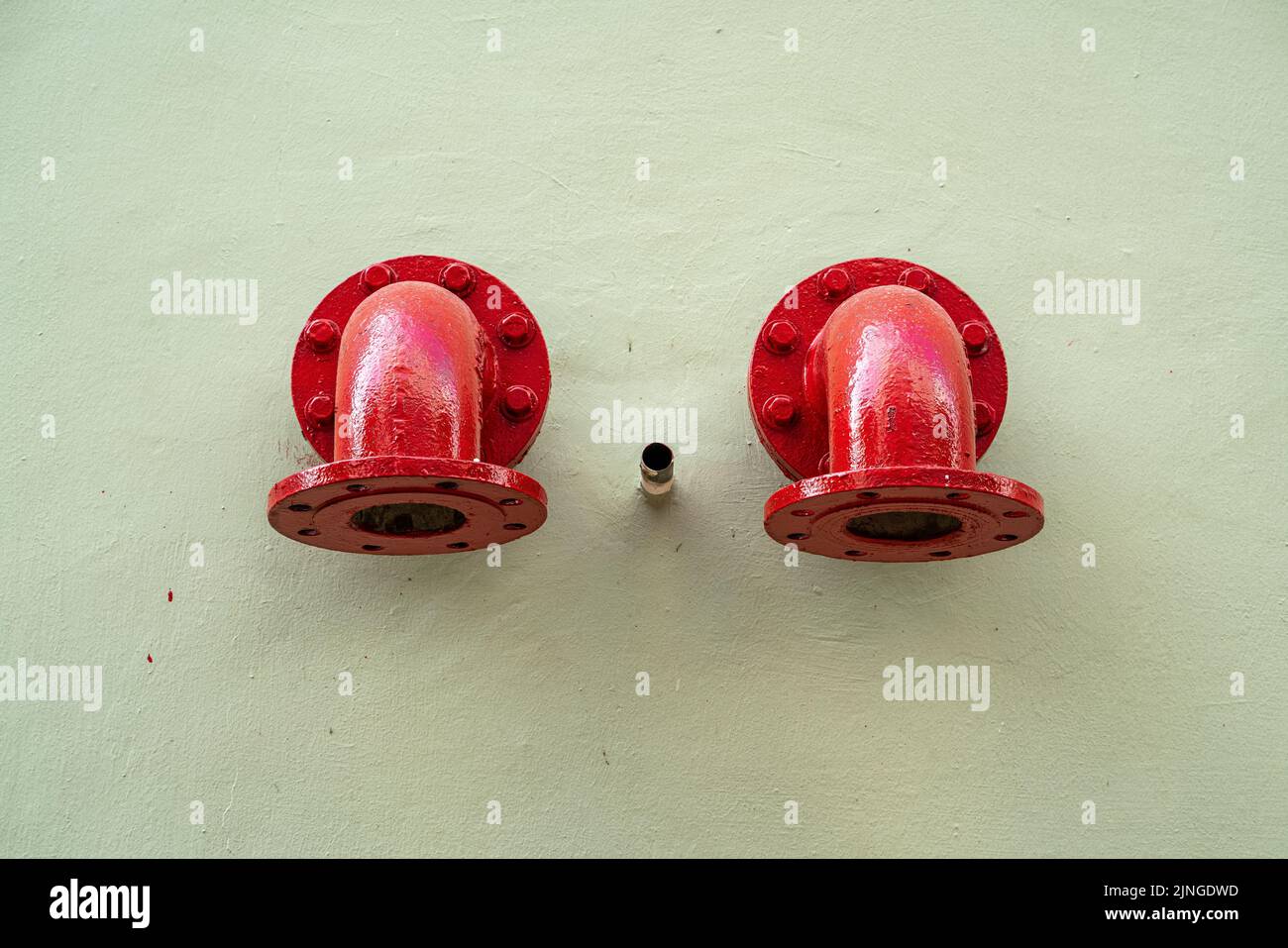 Standpipe wall hydrant to connect and support water to put out the fire