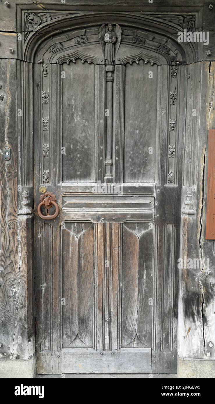 Old Doorway in Tewkesbury, UK Stock Photo