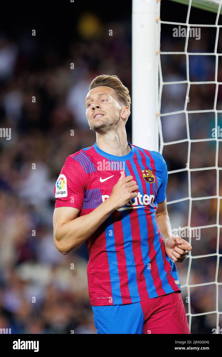 BARCELONA - MAY 10: Luuk De Jong in action during the La Liga match between FC Barcelona and Real Club Celta de Vigo at the Camp Nou Stadium on May 10 Stock Photo