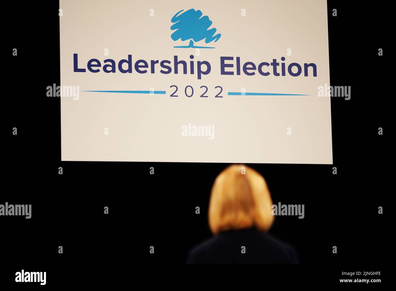 Liz Truss during a hustings event in Cheltenham, as part of the campaign to be leader of the Conservative Party and the next prime minister. Picture date: Thursday August 11, 2022. Stock Photo