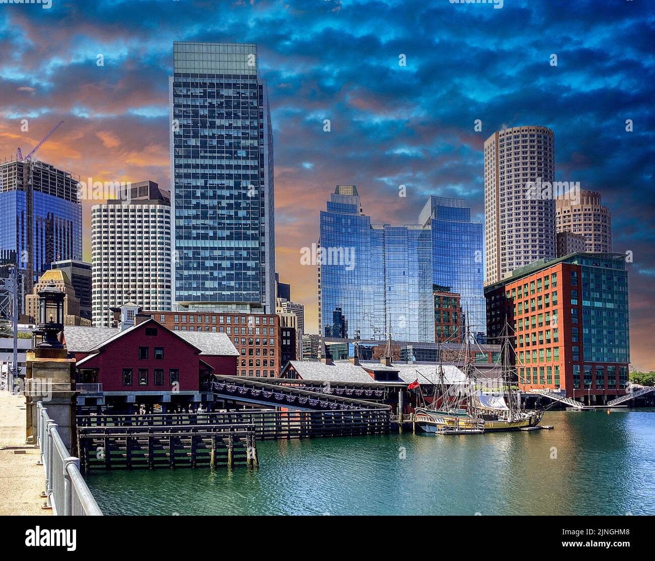 Griffin's Wharf, Boston, Massachusetts Stock Photo