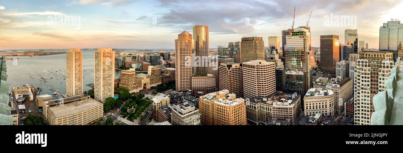 Curated visual reference: Visual Reference: Boston Cityscape Skyline Panorama Looking South Towards The South End