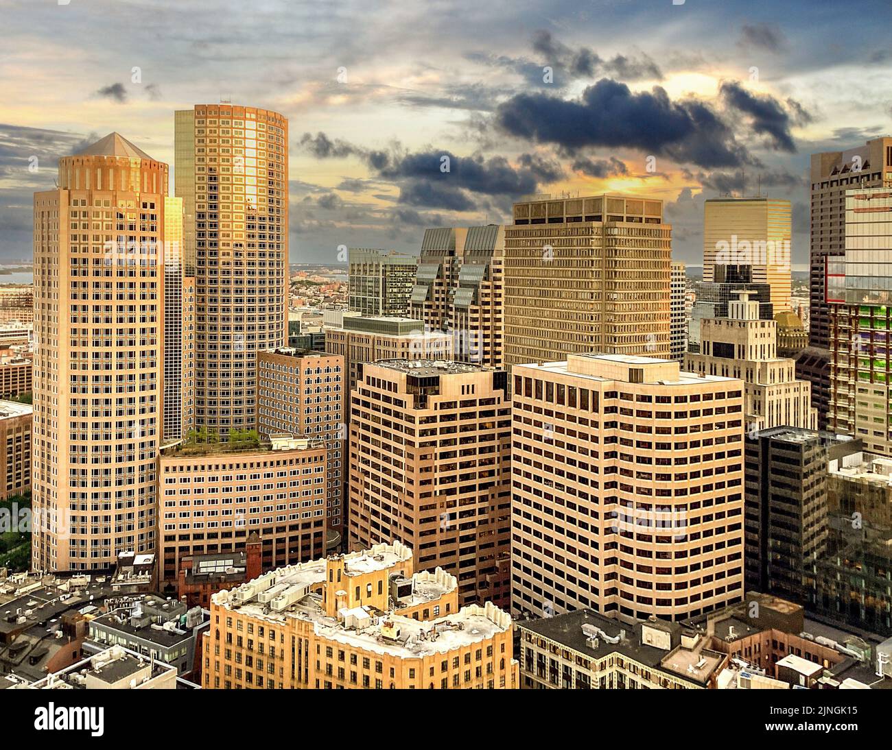 Curated visual reference: Gallery Detail: Boston Cityscape Skyline Panorama Looking South Towards The South End