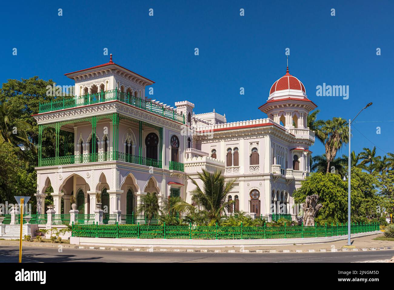 CIENGUEGOS, CUBA - JANUARY 10 2021: Palacio de Valle in Cienfuegos, Cuba Stock Photo