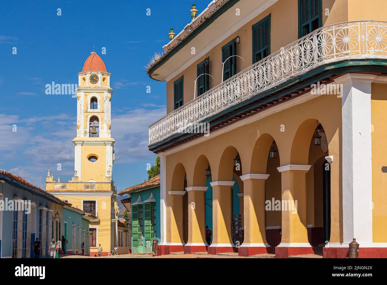 View over the city Trinidad on Cuba Stock Photo