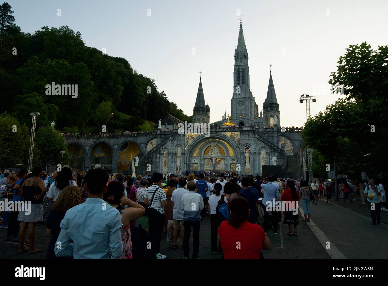People gathered Sanctuaires NotreDame de Lourdes A Catholic