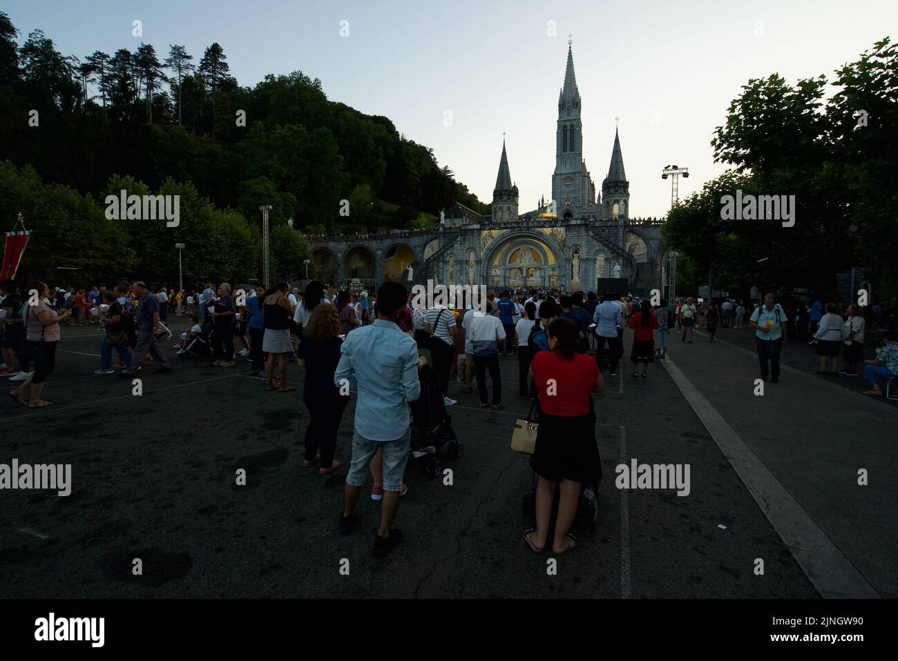 People gathered Sanctuaires NotreDame de Lourdes A Catholic