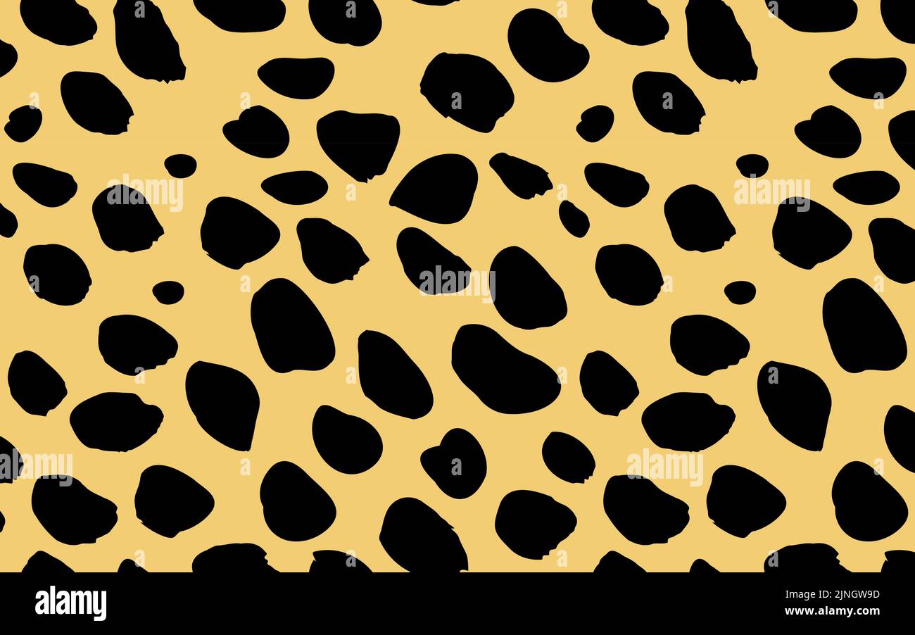 Animal print pattern: vector illustration of cheetah pattern Stock Vector