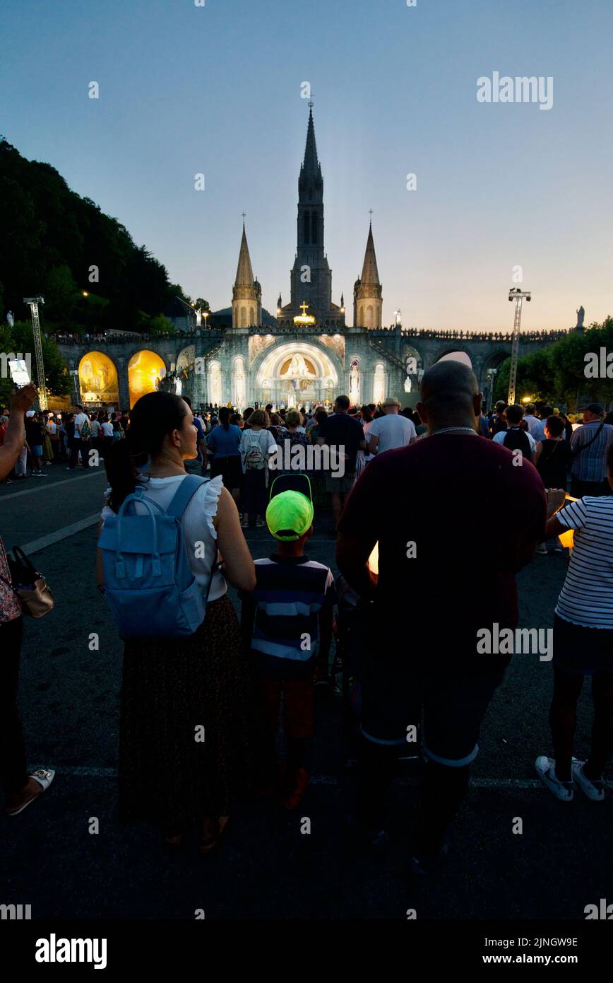 People gathered Sanctuaires NotreDame de Lourdes A Catholic