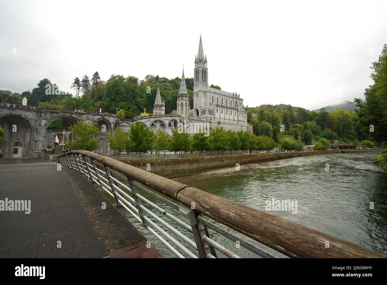 Sanctuaires Notre-Dame de Lourdes, a Catholic pilgrimage site in the ...