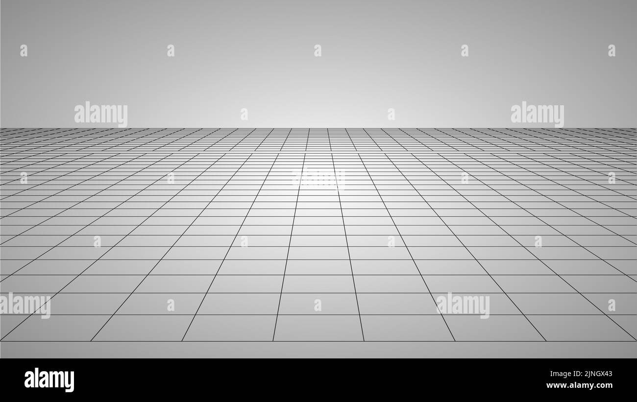 Rednered illustration of 3D terrain with wireframe mesh topology. Vector is EPS10 compatible Stock Vector