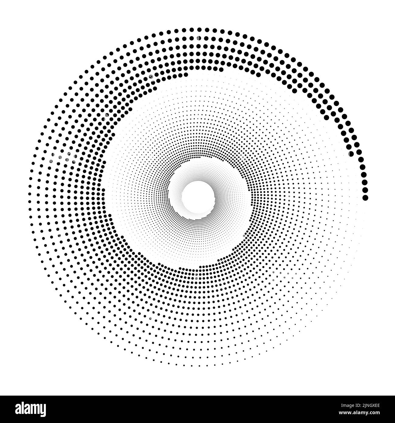 Vector illustration of a black and white half tone pattern giving the ...