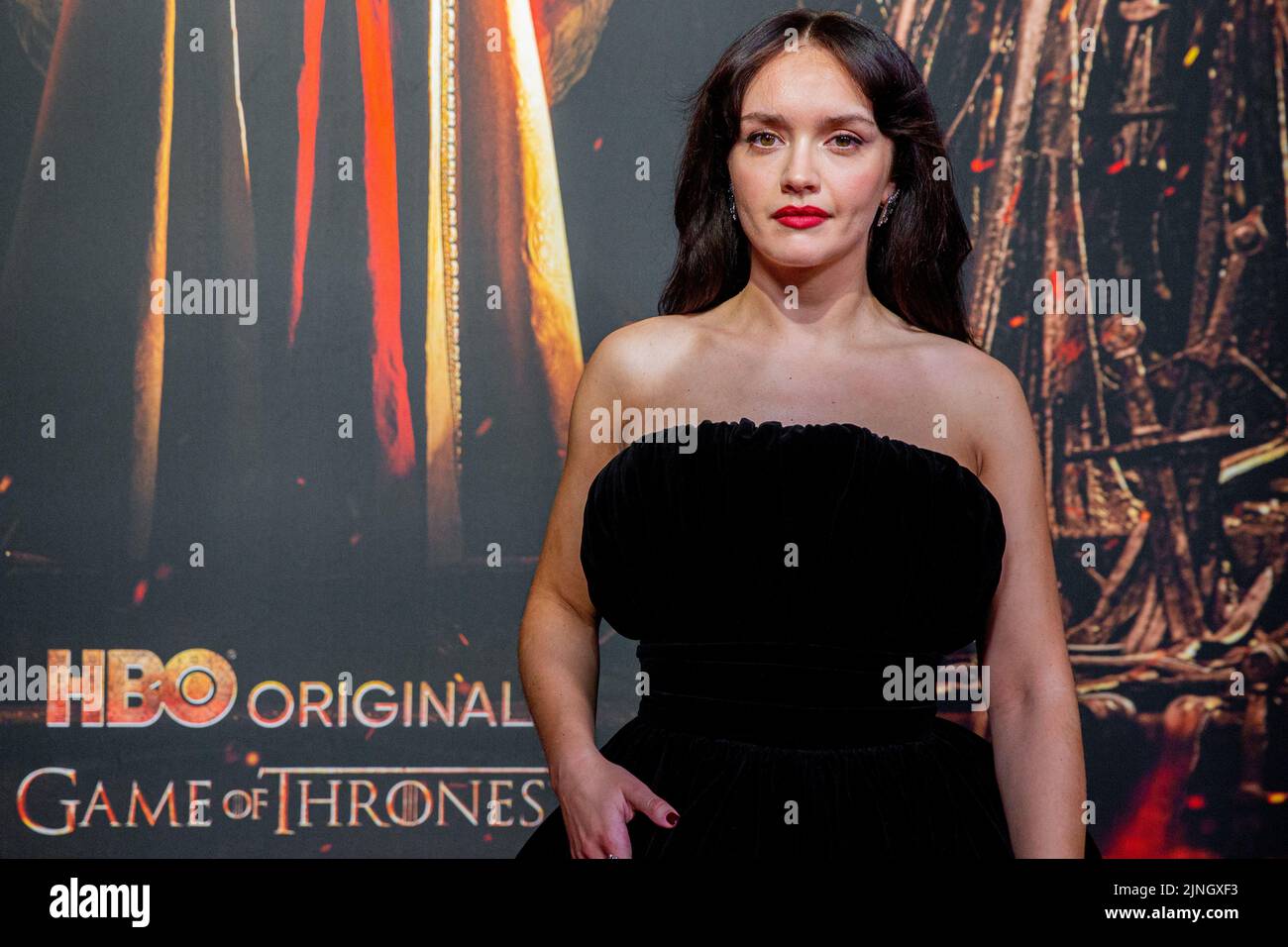 2022-08-11 20:46:16 AMSTERDAM - Olivia Cooke of the cast of the new HBO Max series House of the Dragon during its European premiere. ANP WESLEY DE WIT netherlands out - belgium out Stock Photo
