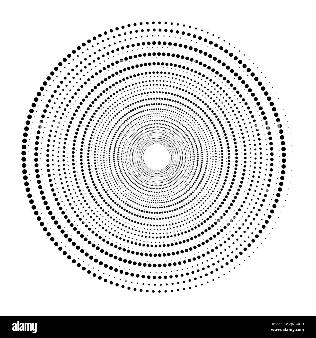 Vector illustration of a black and white half tone pattern giving the ...