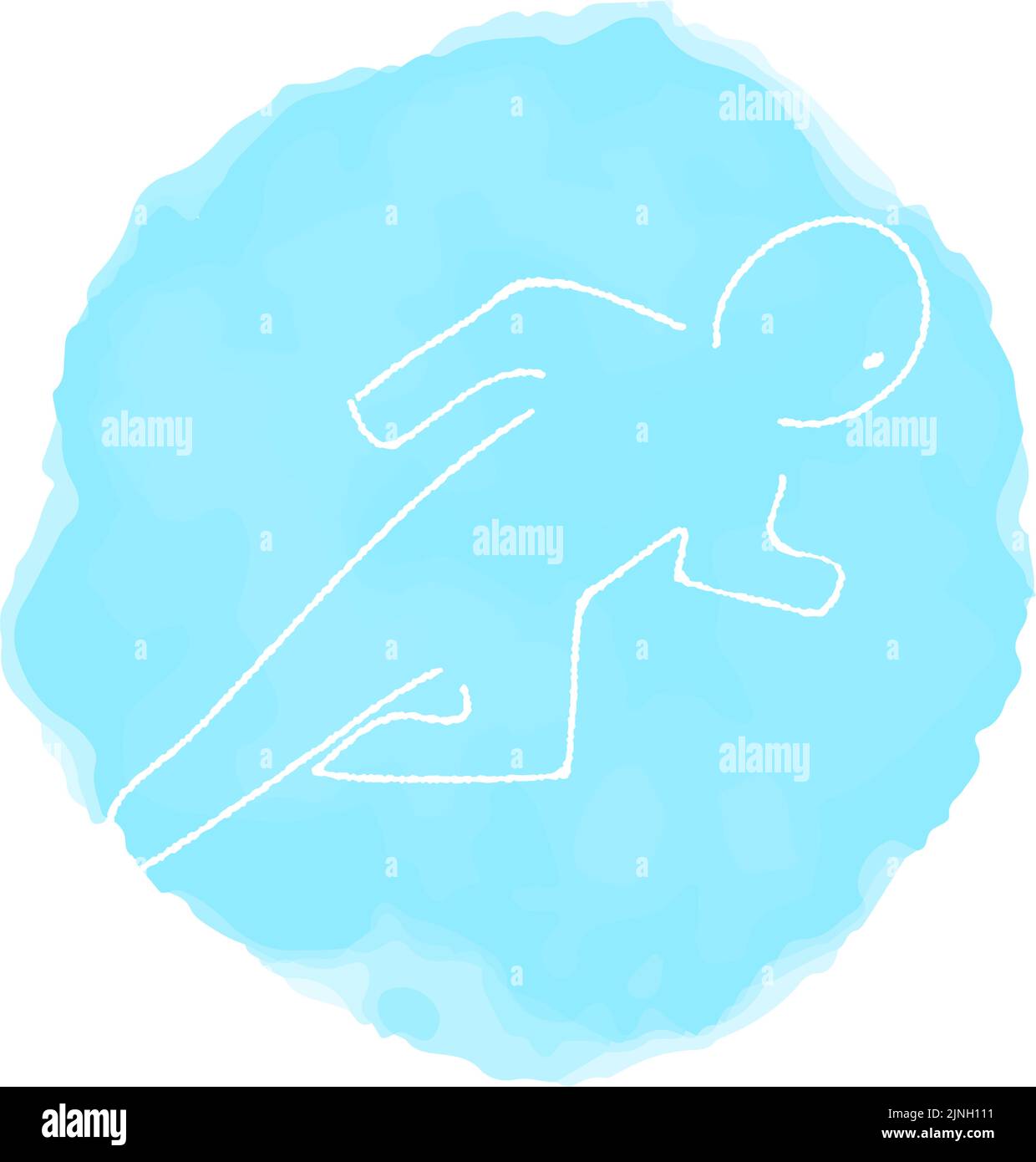 Handwritten simple icon illustration: Runner Stock Vector Image & Art ...