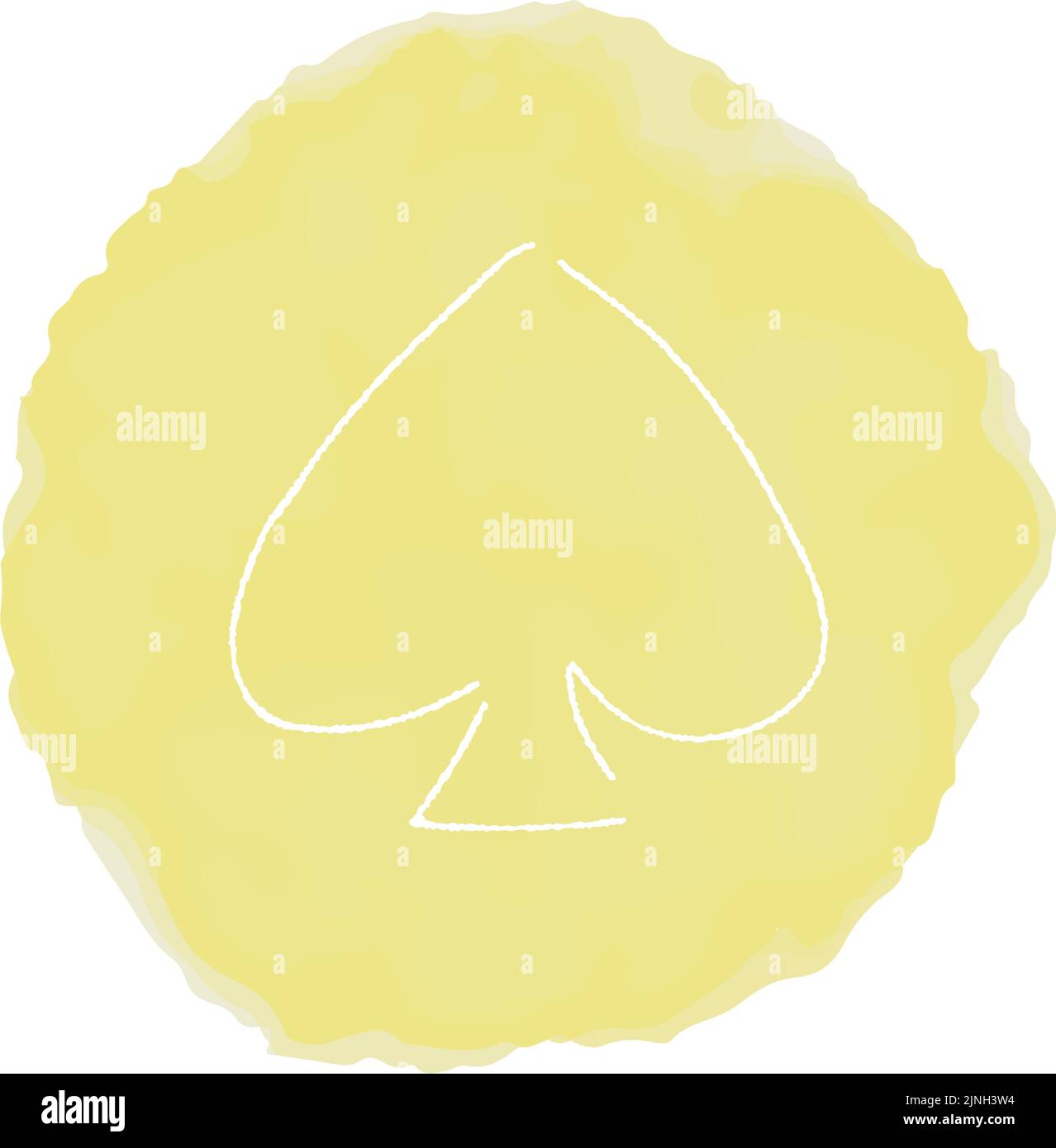 Handwritten simple icon illustration: Spade Stock Vector Image & Art ...