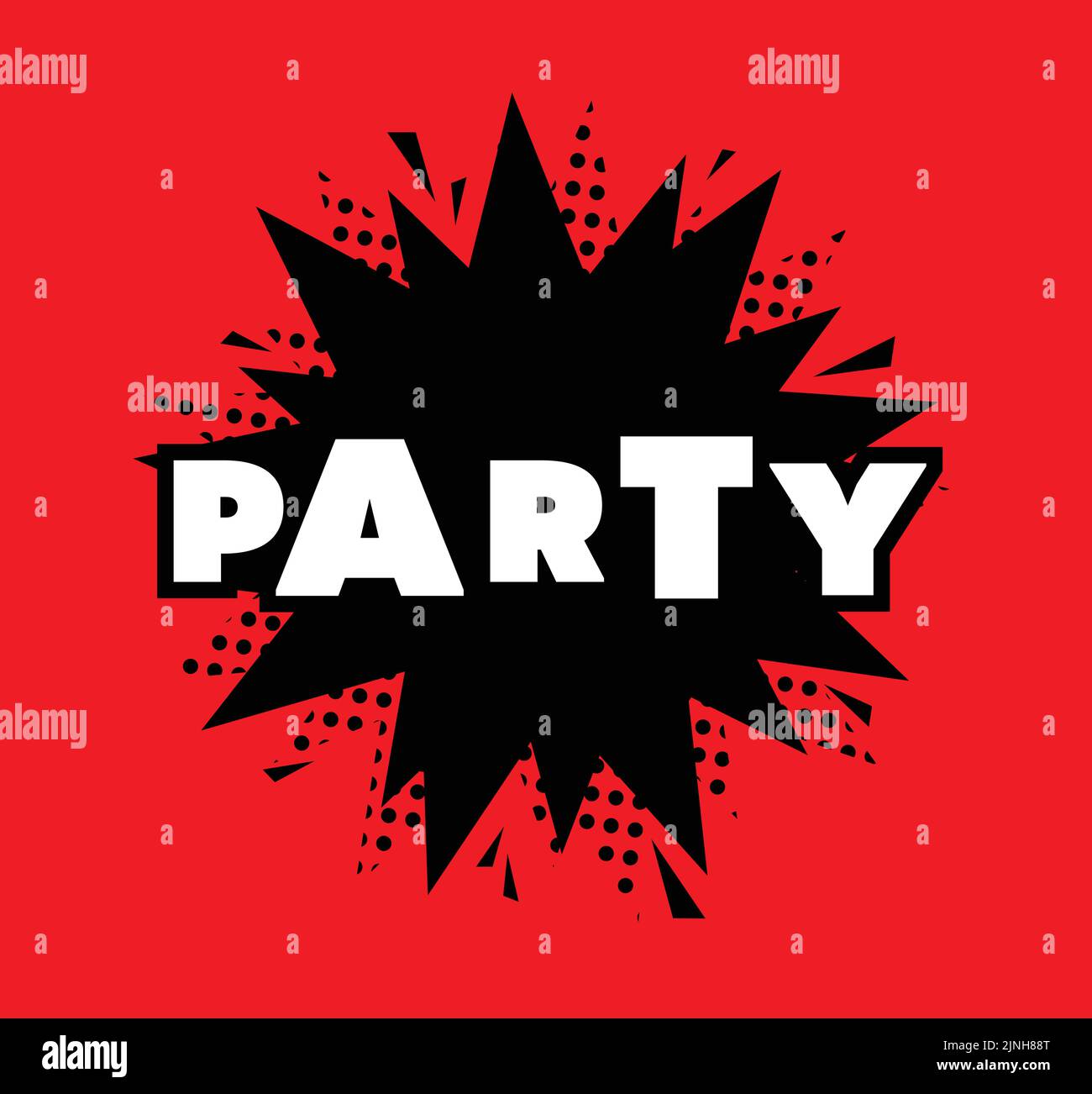 Party Sign Template Vector icon Stock Vector Image & Art - Alamy