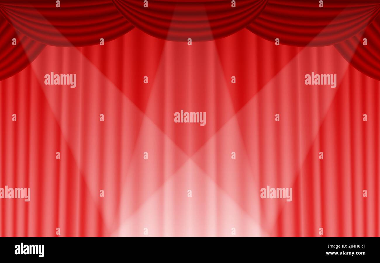 Background material for stage curtains in the spotlight Stock Vector Image & Art Alamy