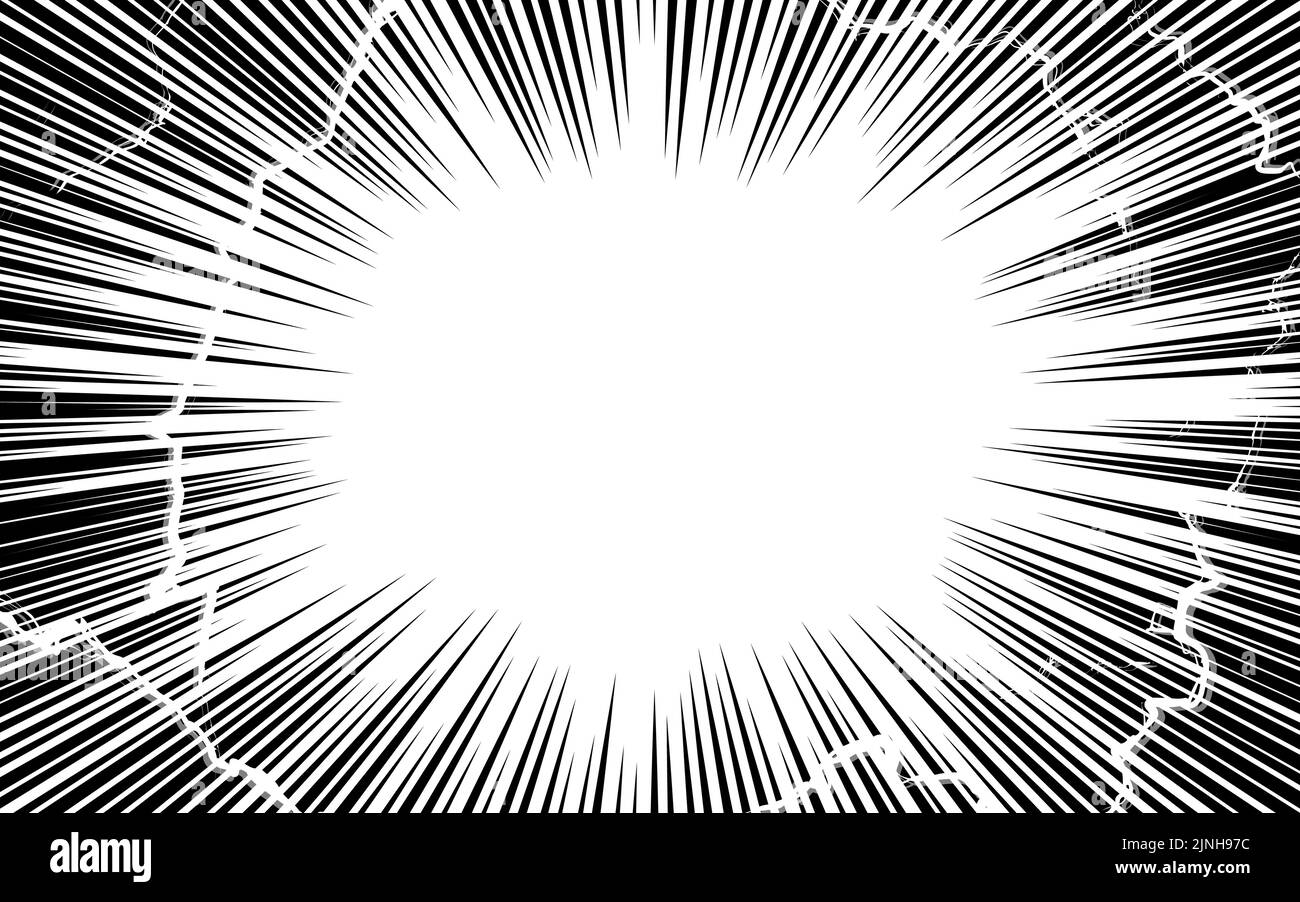 Speed Lines Background. Effect Motion Lines For Comic Book And Manga.  Radial Rays With Effect Explosion. Template For Design. Vector Illustration  Royalty Free SVG, Cliparts, Vectors, and Stock Illustration. Image  120562233.