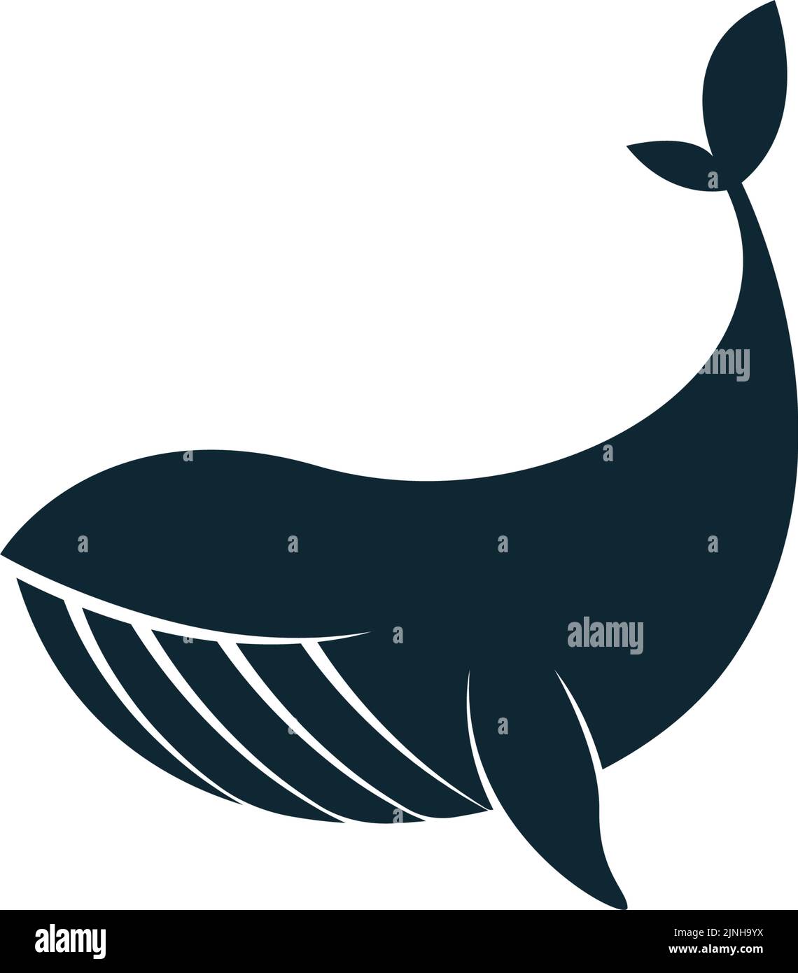 Whale icon logo illustration template Stock Vector Image & Art - Alamy