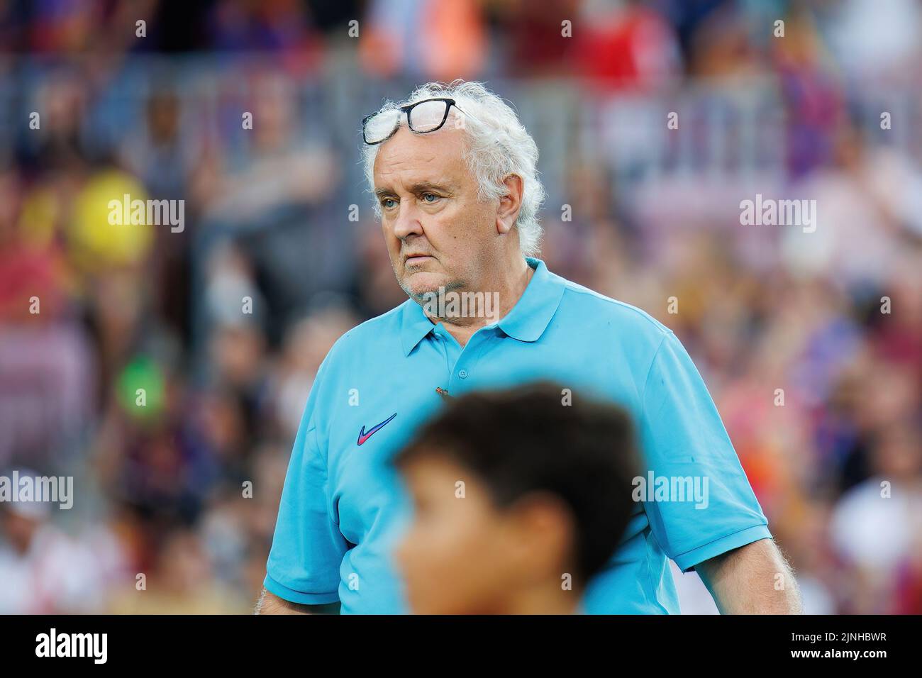 BARCELONA - AUG 7: The delegate Carles Naval prior to the Joan Gamper Throphy match between FC Barcelona and Pumas at the Camp Nou Stadium on August 7 Stock Photo