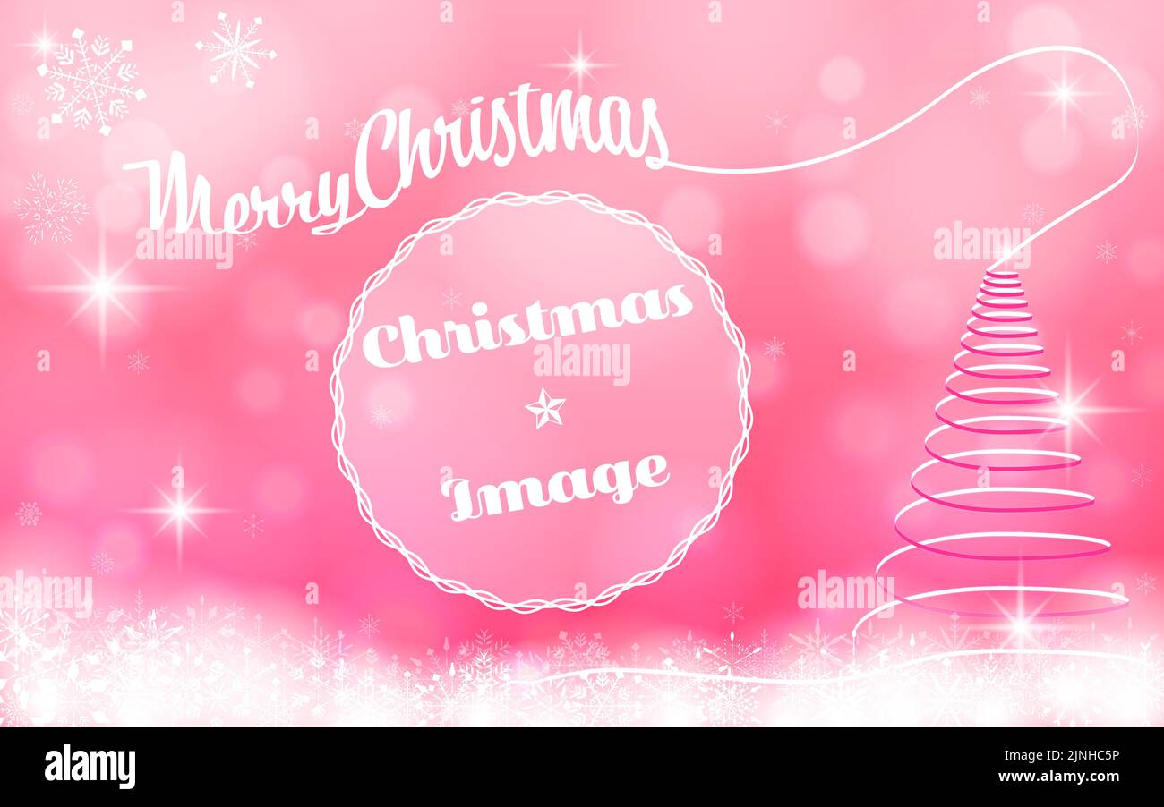 Glittering Christmas image background material with frame Stock Vector ...