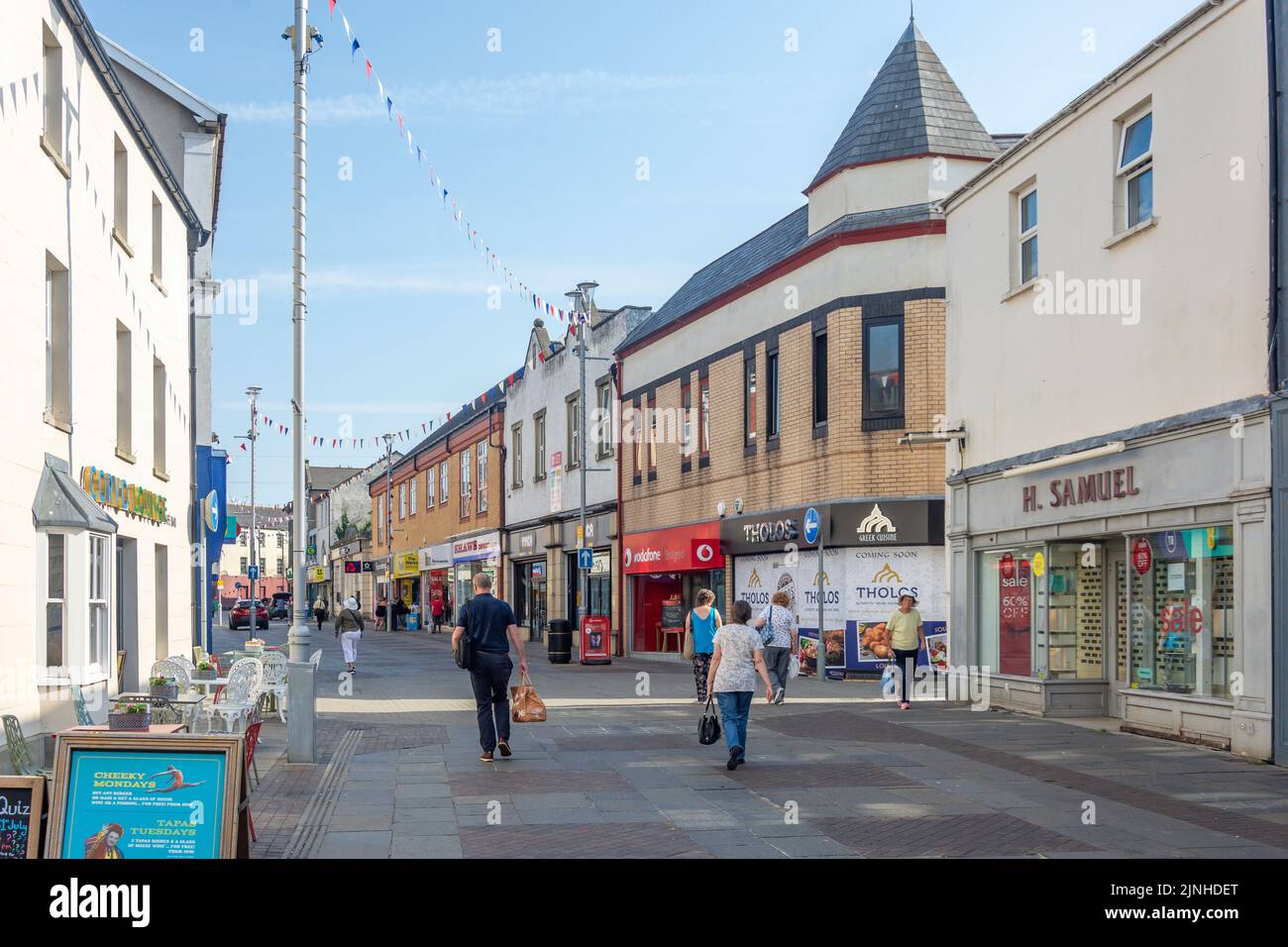 Adare Street, Bridgend (Pen-y-bont ar Ogwr), Bridgend County Borough, Wales (Cymru), United Kingdom Stock Photo