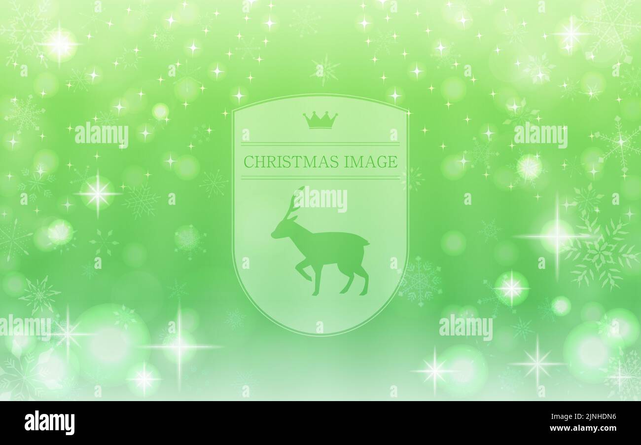 Glittering Christmas image background material with frame Stock Vector