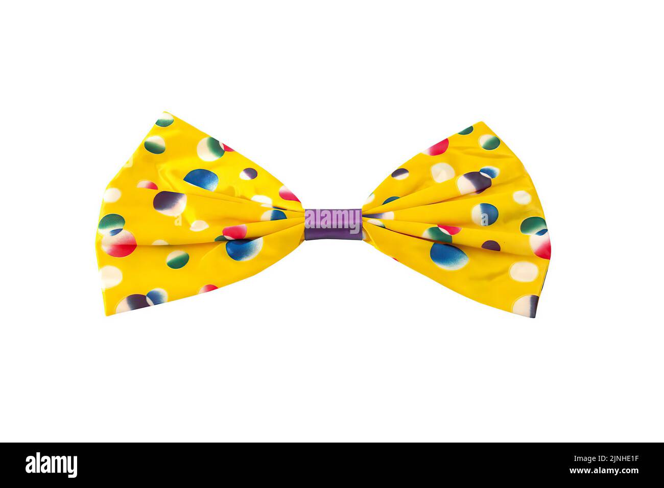 Bright yellow bow tie isolated on white Stock Photo Alamy
