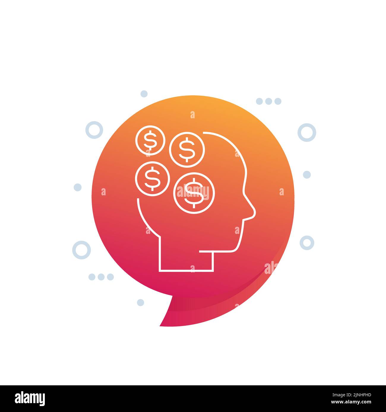 Mind money illustration Cut Out Stock Images & Pictures - Alamy