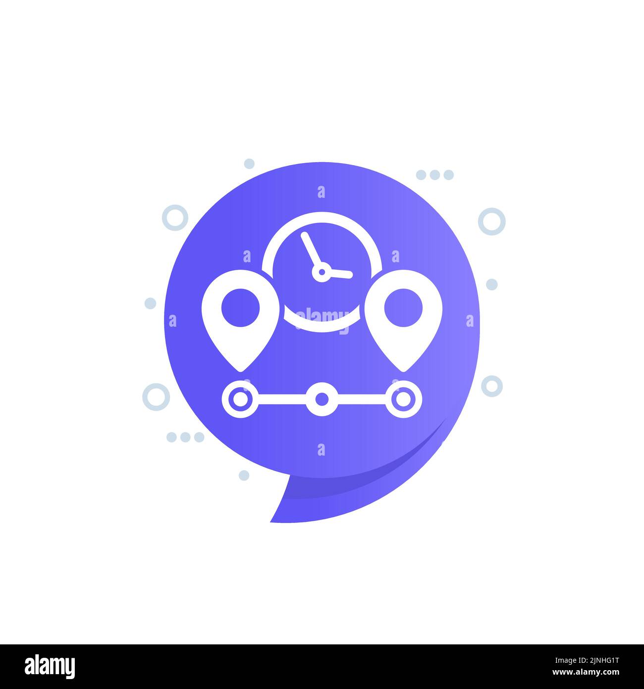 travel time icon for web Stock Vector