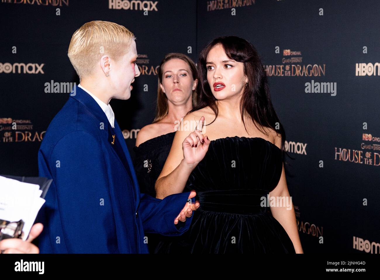 Amsterdam The Netherlands 11th Aug 2022 Emma Darcy And Olivia Cooke During The Hbo Max 0387