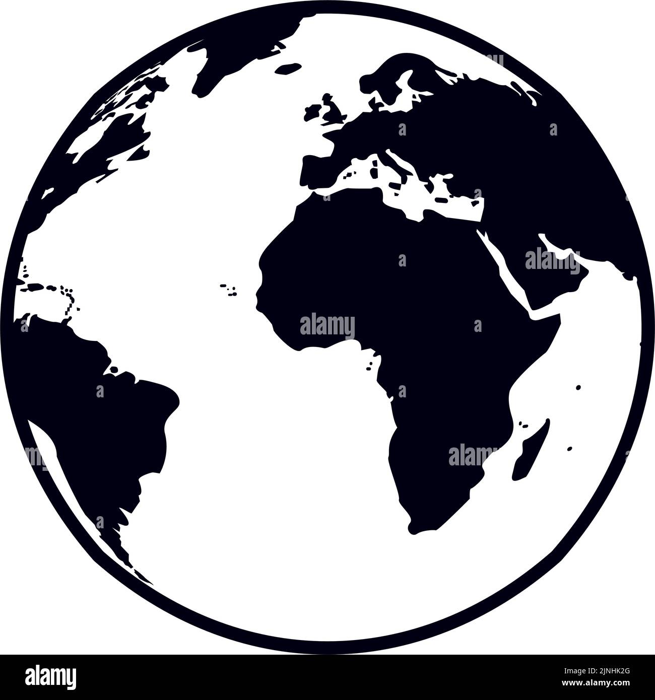 world planet earth silhouette Stock Vector Image & Art - Alamy
