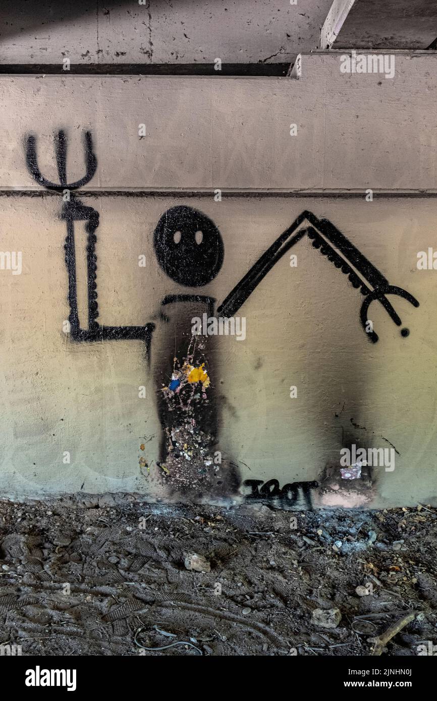 graffiti in Albuquerque, New Mexico Stock Photo