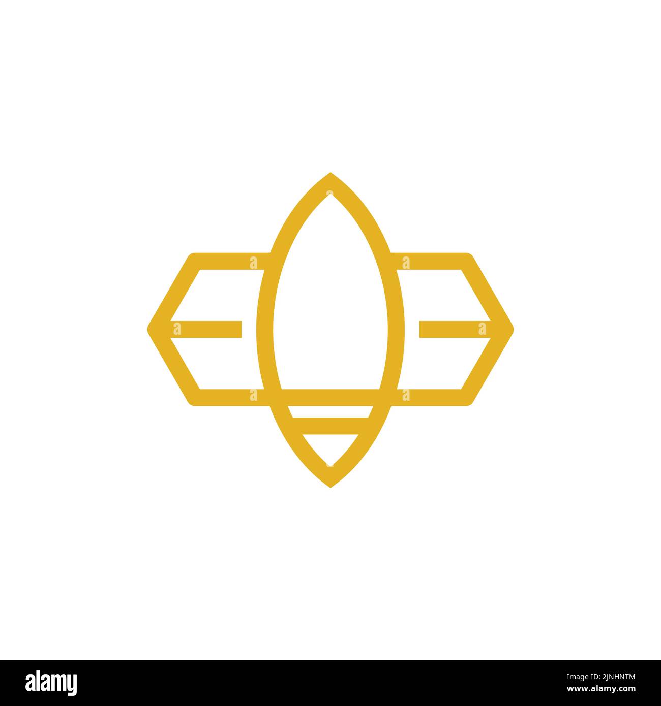 Bee concepts logo vector graphic abstract template Stock Vector