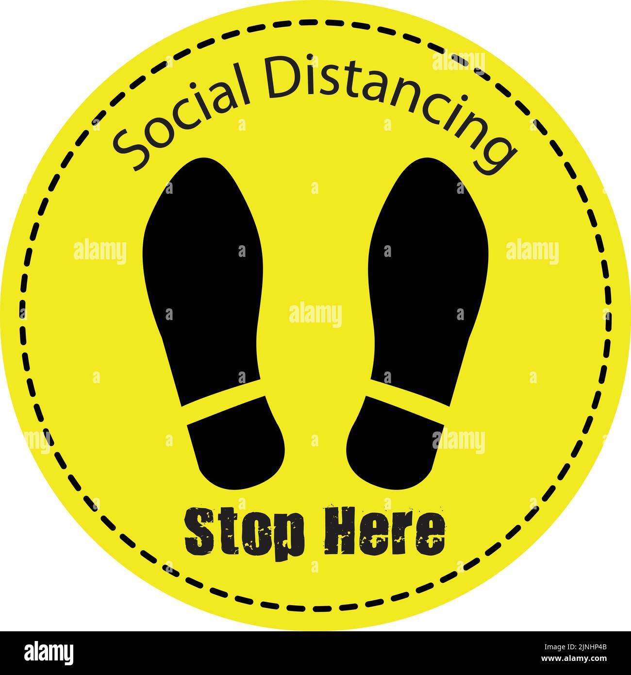 Social distancing, virus outbreaking concept vector. Stock Vector