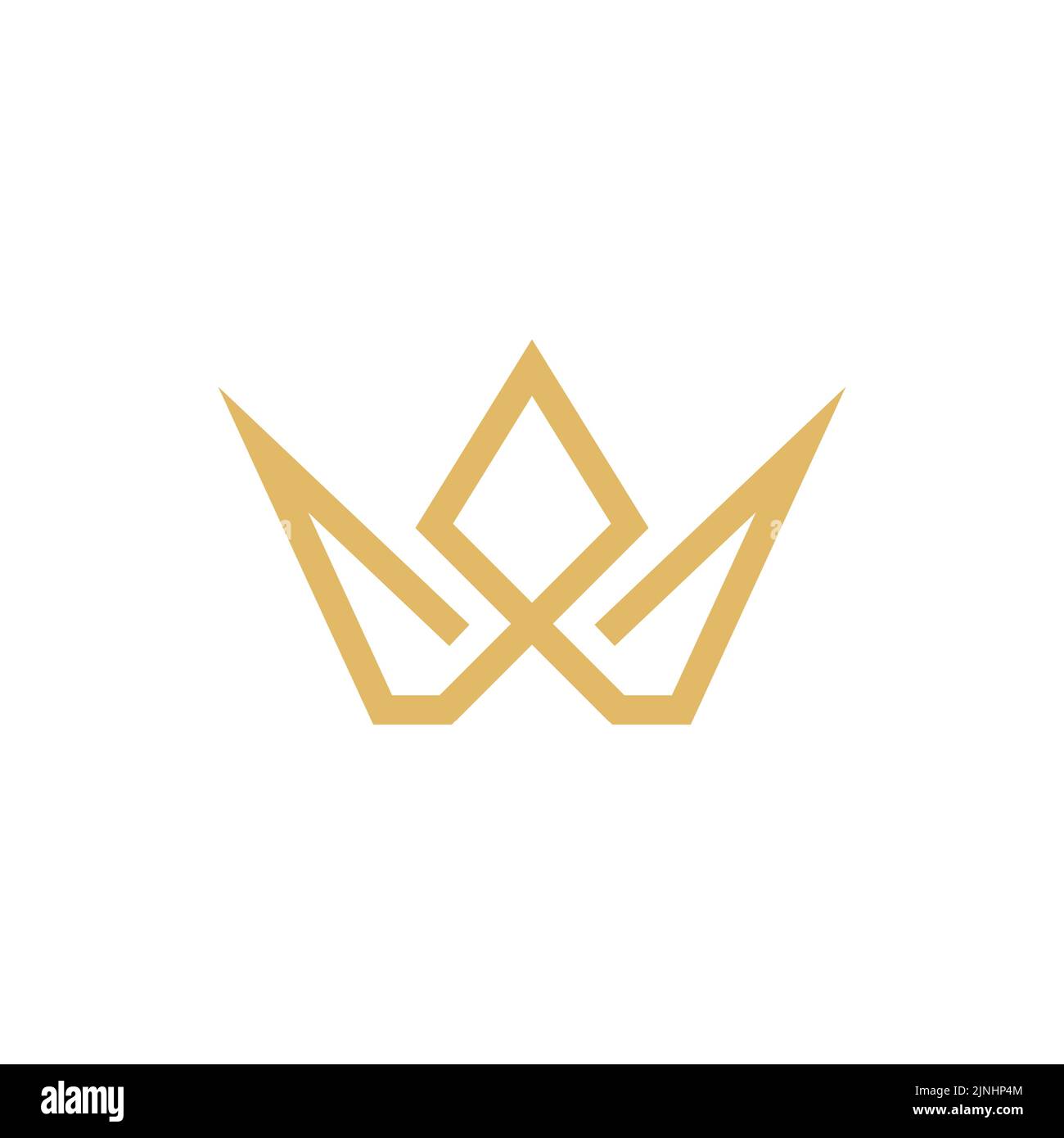 Crown concept logo vector graphic abstract template Stock Vector