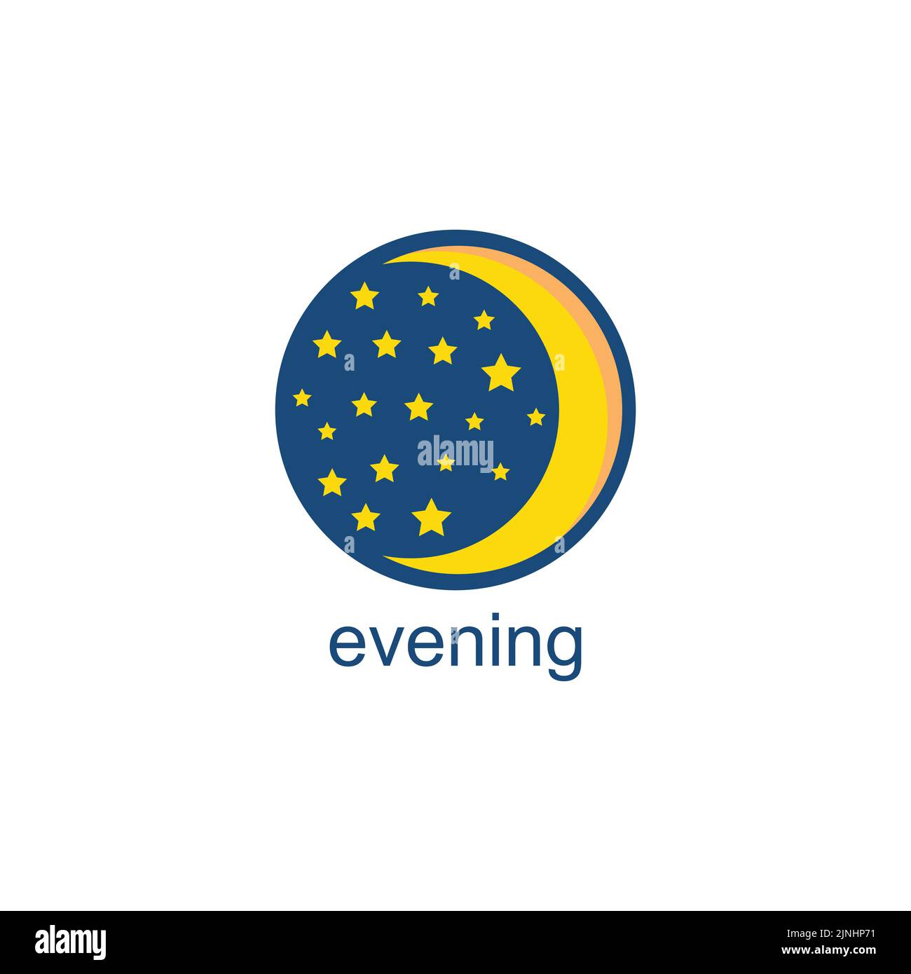 evening icon,usable for web vector symbol Stock Vector Image & Art - Alamy