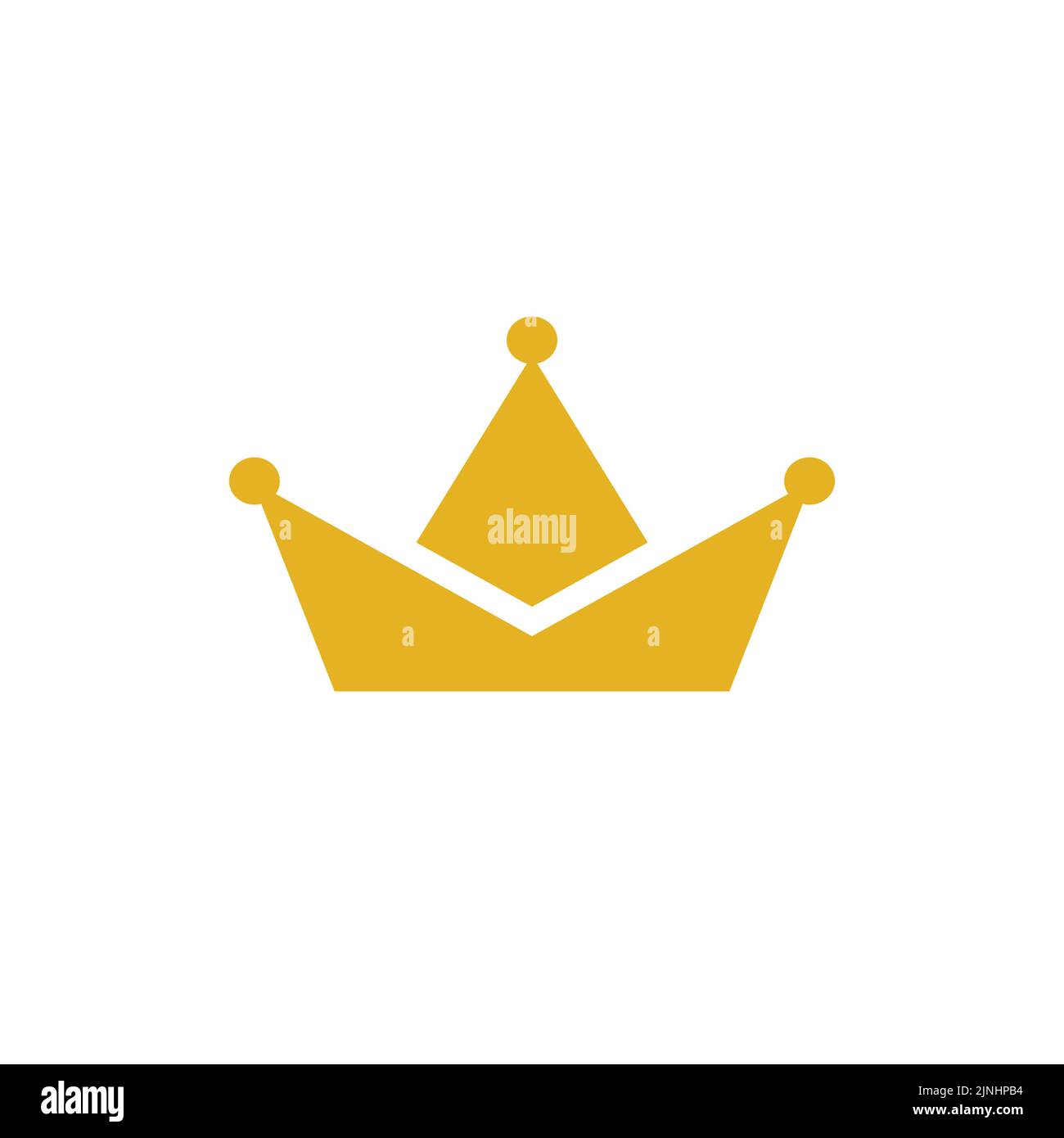 Crown concept logo vector graphic abstract template Stock Vector