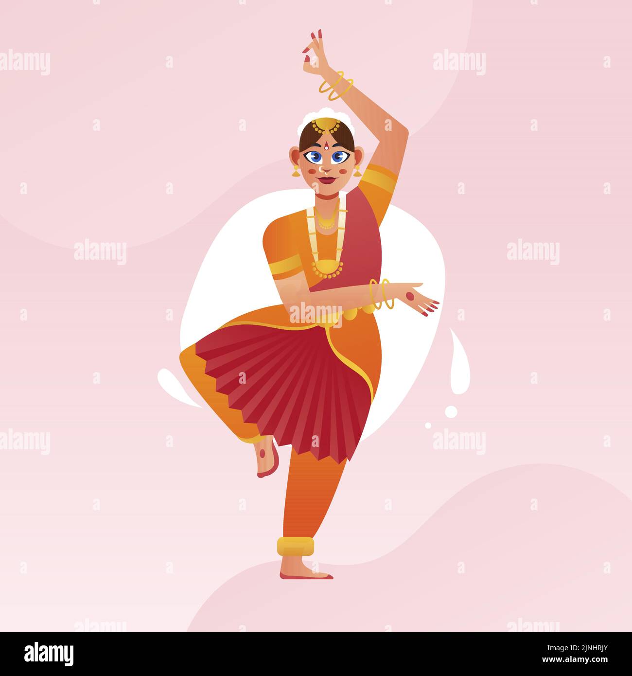 Bharatanatyam dance Stock Vector Images - Alamy