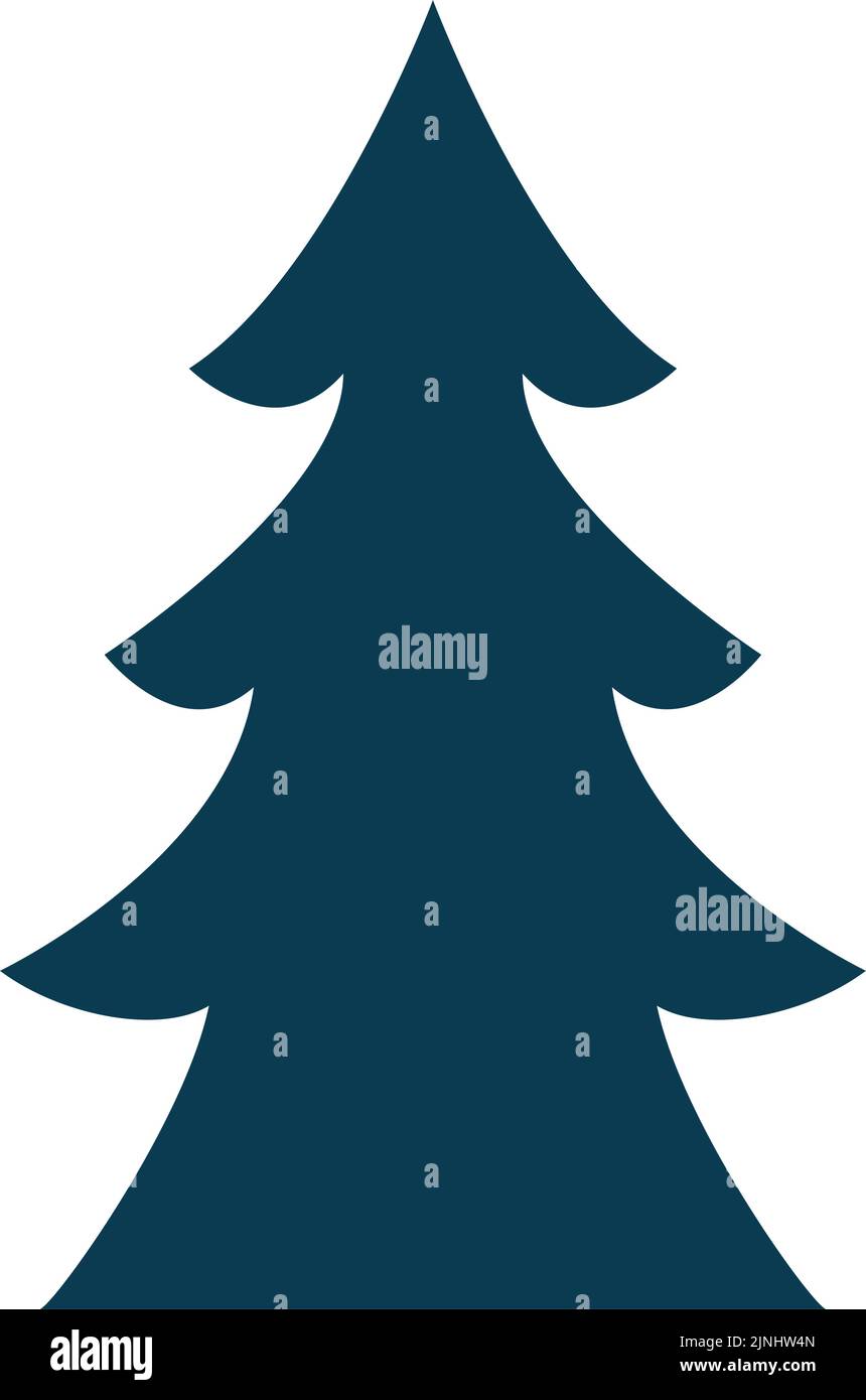 pine tree plant silhouette Stock Vector Image & Art - Alamy