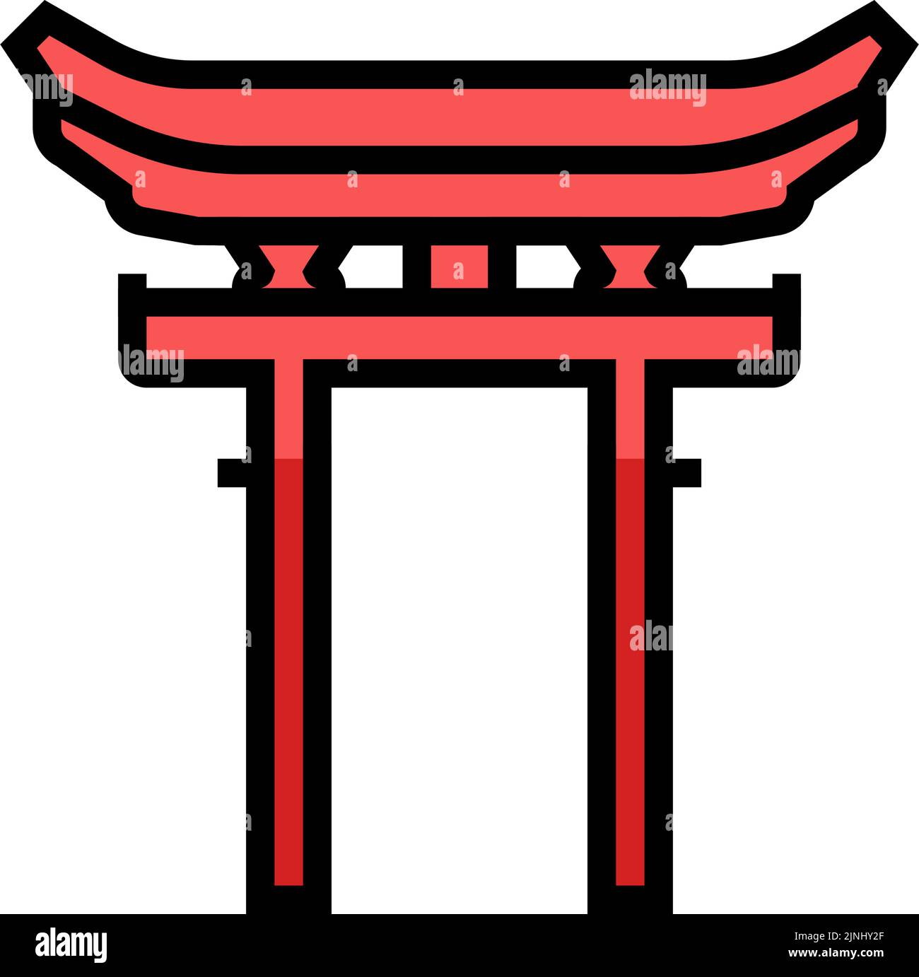 shinto religion color icon vector illustration Stock Vector Image & Art ...