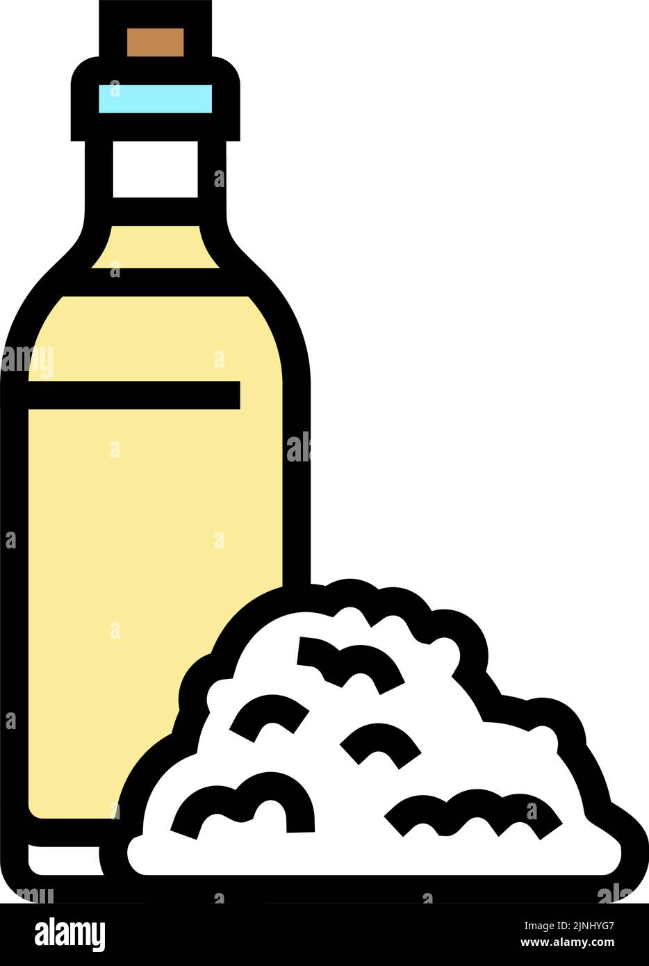 vinegar rice color icon vector illustration Stock Vector Image & Art