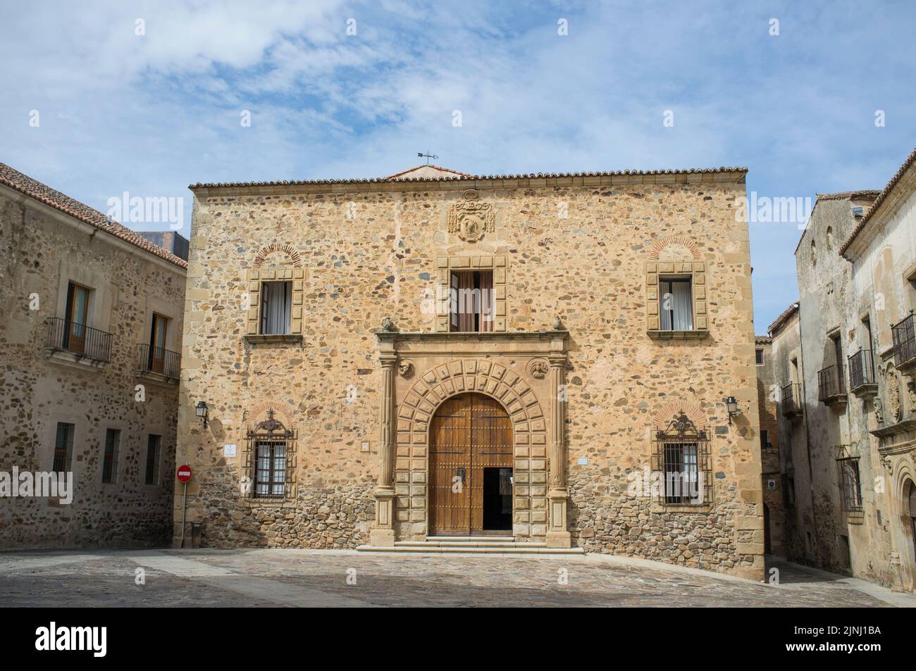 Archbishop Palace Building, Caceres. Spain, Extremadura Stock Photo